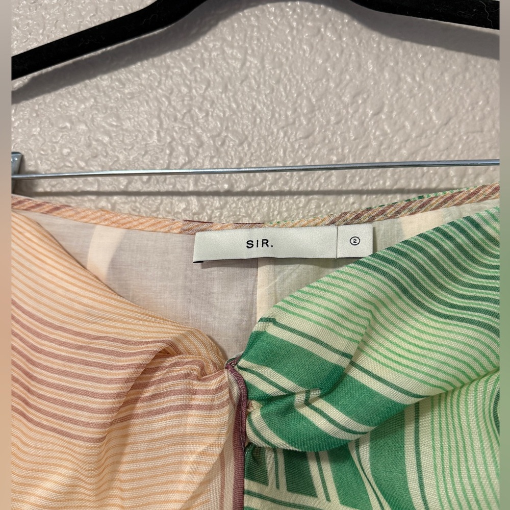 NWOT SIR The Label Marisol Twist Silk Wool Maxi Skirt Beach Vacation Resort M - Picture 3 of 6